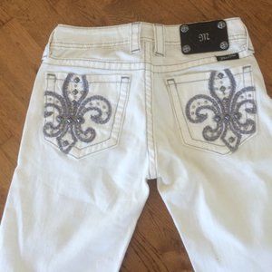 Miss Me White Long Shorts Size 27